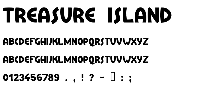 Treasure Island font